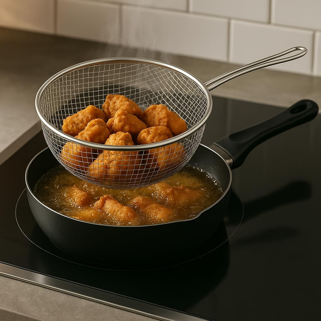 LS Kitchen - Frying Pan with Non-Stick Coating - Frying Pan - Pan with Frying Basket - Diameter 20 Cm image number 2