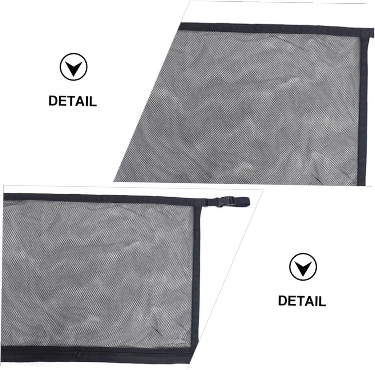 Car Roof Storage Bag Mesh Pouch Adjustable Straps Polyester Hanging Organizer for Car Interior Roof Easy Install Compact Space-Saving Storage image number 1