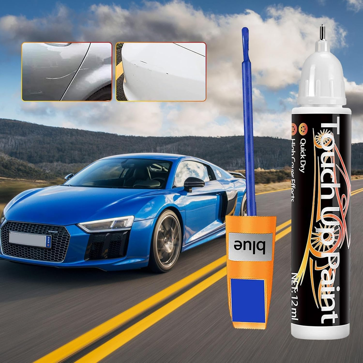 Car Paint Pens for Scratches,Touch-Up Paint Pen and Car Scratch Remover - 2-In-1 12Ml Car Paint Pen for Deep Scratches, Various Cars, Vehicles, Paint Repair Buniq image number 6