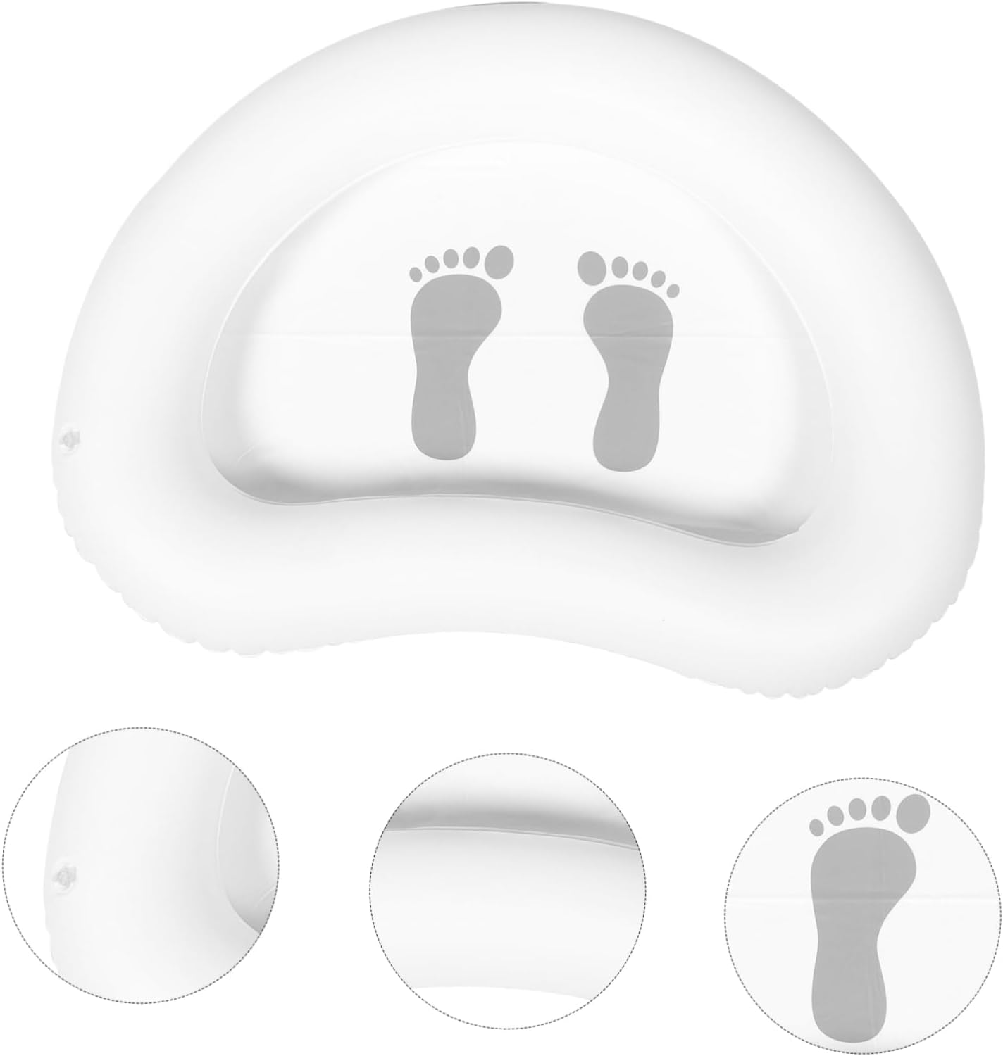 PLAFOPE Inflatable Foot Wash Basin Portable Foot Bath for Relaxation and Cleaning Massage Function for Home Use and Travel image number 4