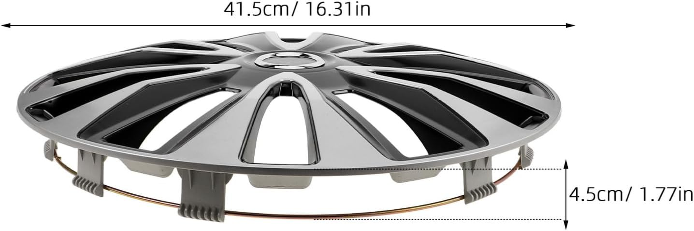 GANAZONO Hubcap Wheel Cover Snap Clip Decorative Car Rim Replacement for Vehicle Hubcaps Automotive Wheel Tire Cover