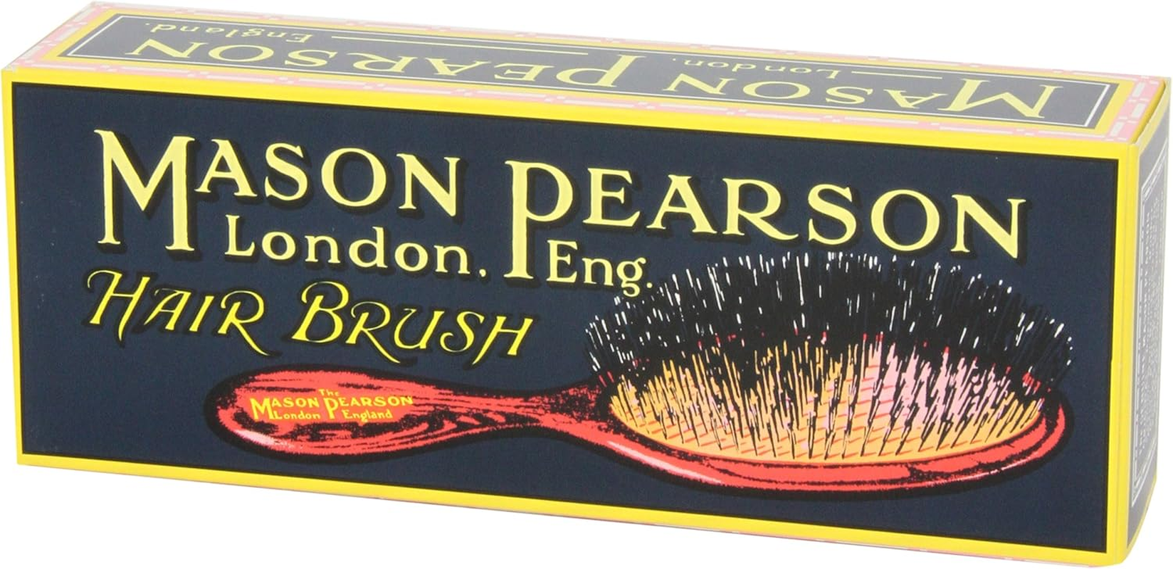 Mason Pearson Handy Bristle Brush, B3 Dark Ruby, 2 Count image number 2
