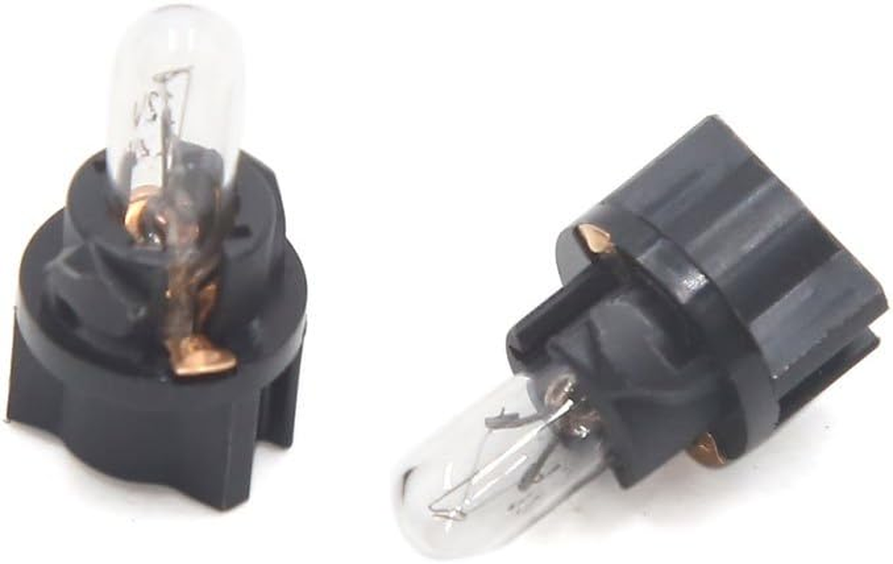 Uxcell 8Pcs 12V T5 Yellow Vehicle Car Interior Dashboard Instrument Panel Light Bulb