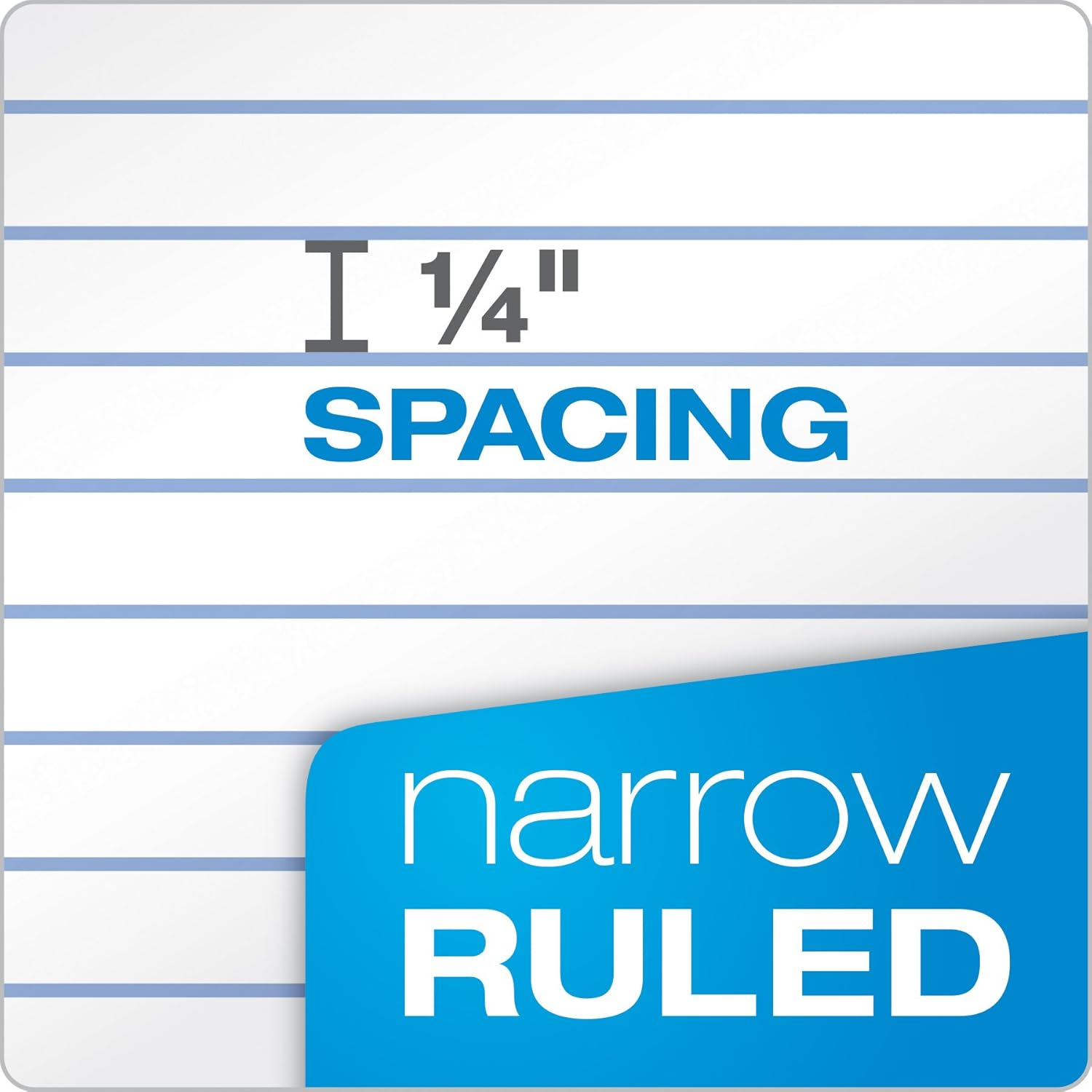 TOPS Double Docket Gold Writing Tablet, 8-1/2 X 11-3/4 Inches, Perforated, 3-Hole Punched, White, Narrow Rule, 100 Sheets per Pad, 2 Pads per Pack (99706)