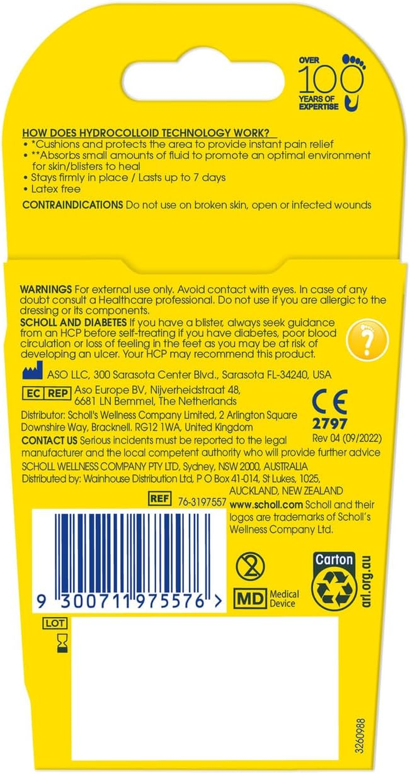 Scholl Mixed Blister Plasters Cushioned Protection for Blisters and Friction & Fast Relief, Pack of 5 image number 2