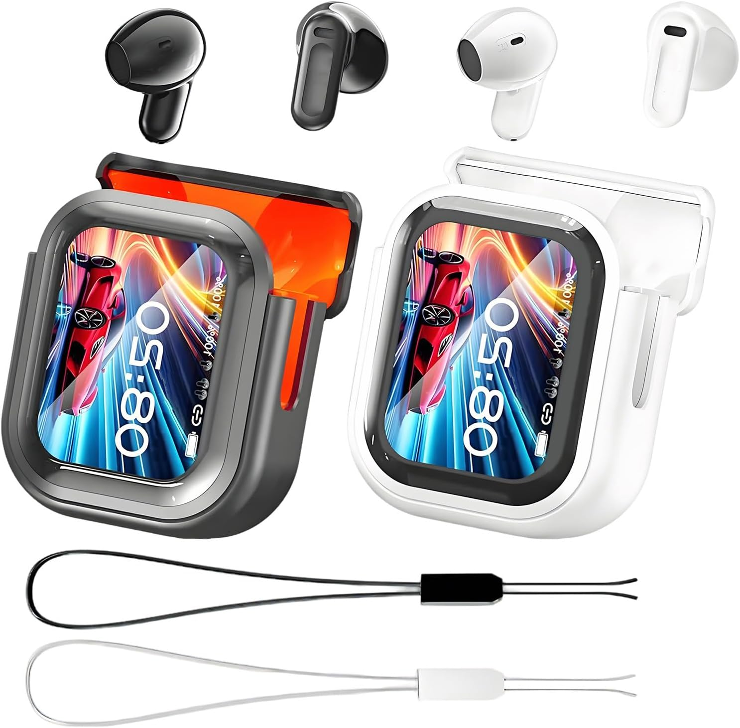 NE20 Translation Earbuds - 2 Pack AI Translation Earbuds Real Time, 134 Language Two-Way Translator Earphones, Blue-Tooth 6.0, LCD Display Touch Control Waterproof Headphones for Travel Business Study image number 1