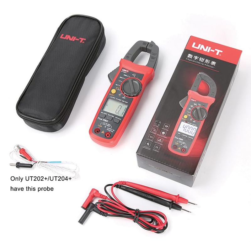 UT204+ Digital Clamp Meter, Handheld Clamp Multimeter with Ampere, Volt, Ohm, Diode, Temperature Tester., Includes Non-Contact Voltage (NCV) Detection for Quick and Safe Voltage Presence Checking. - Ut203+ image number 5