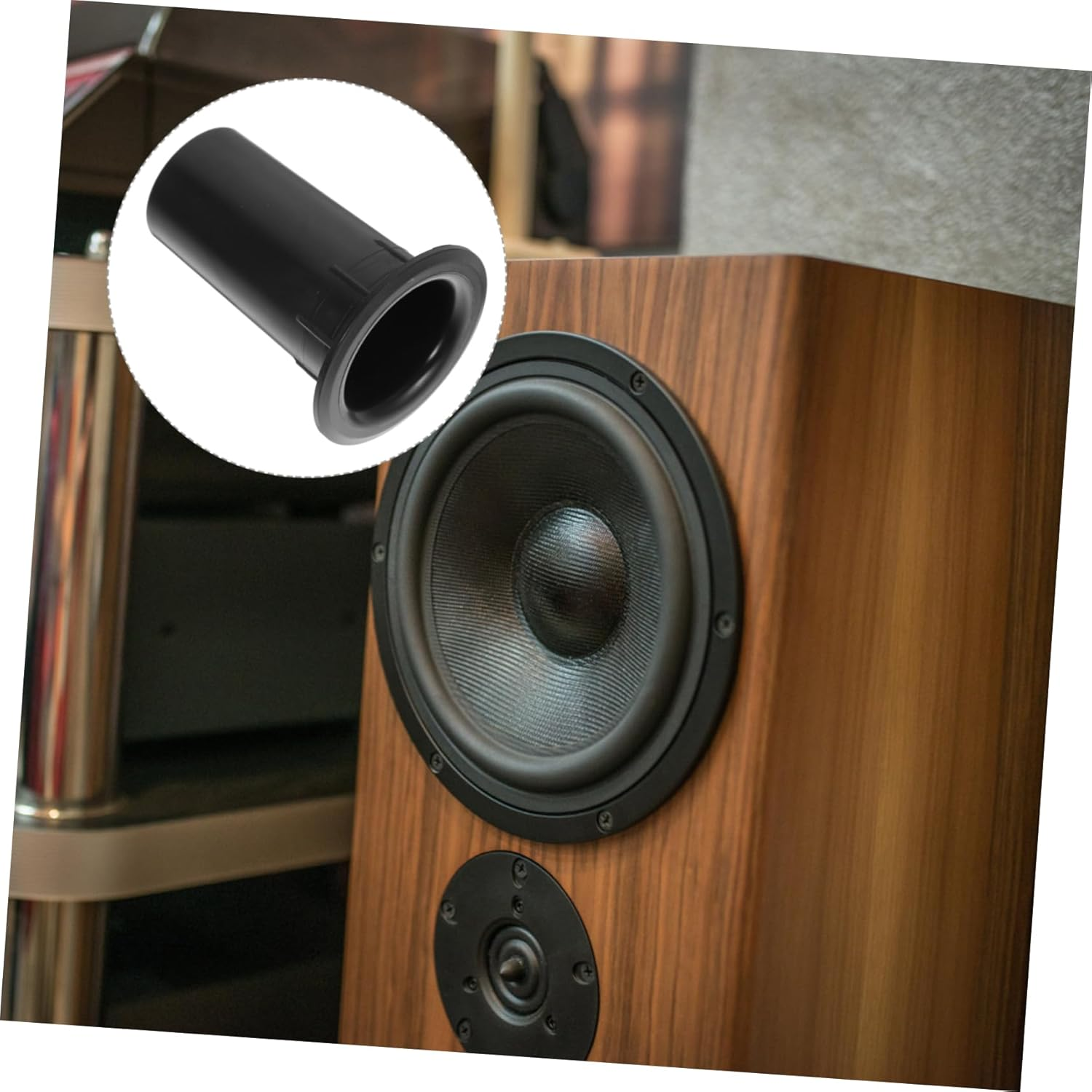 CHICAMPERA 12 PCS Plastic Bass Reflex Tube Speaker Port Accessories Subwoofer Port Tube for Enhanced Sound Quality Stain Resistant Design Replacement for Speaker image number 1