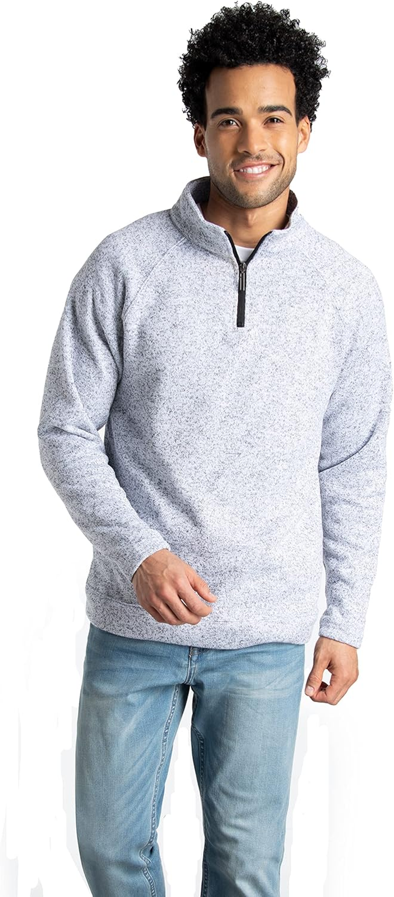 Fruit of the Loom Men'S Sweater Fleece Quarter Zip