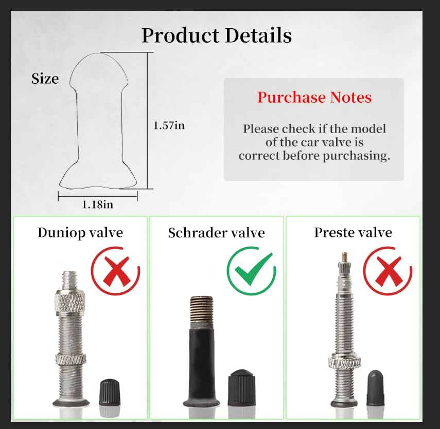 Creative Funny Valve Stem Caps | Prank Tire Valve Decorations | Dustproof and Waterproof, Durable | Suitable for Cars/Bikes/Motorcycles | the Style You&rsquo;Ve Been Looking For(8Pcspink) image number 1