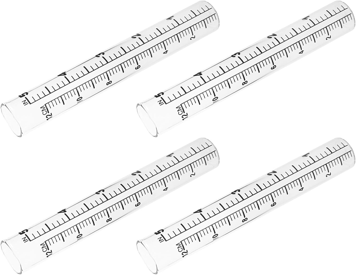 POPETPOP 4Pcs Rain Gauge Replacement Tubes for Outdoor Garden Lawn Plastic Rainwater Measuring Cylinders for Accurate Yard Water Monitoring image number 4