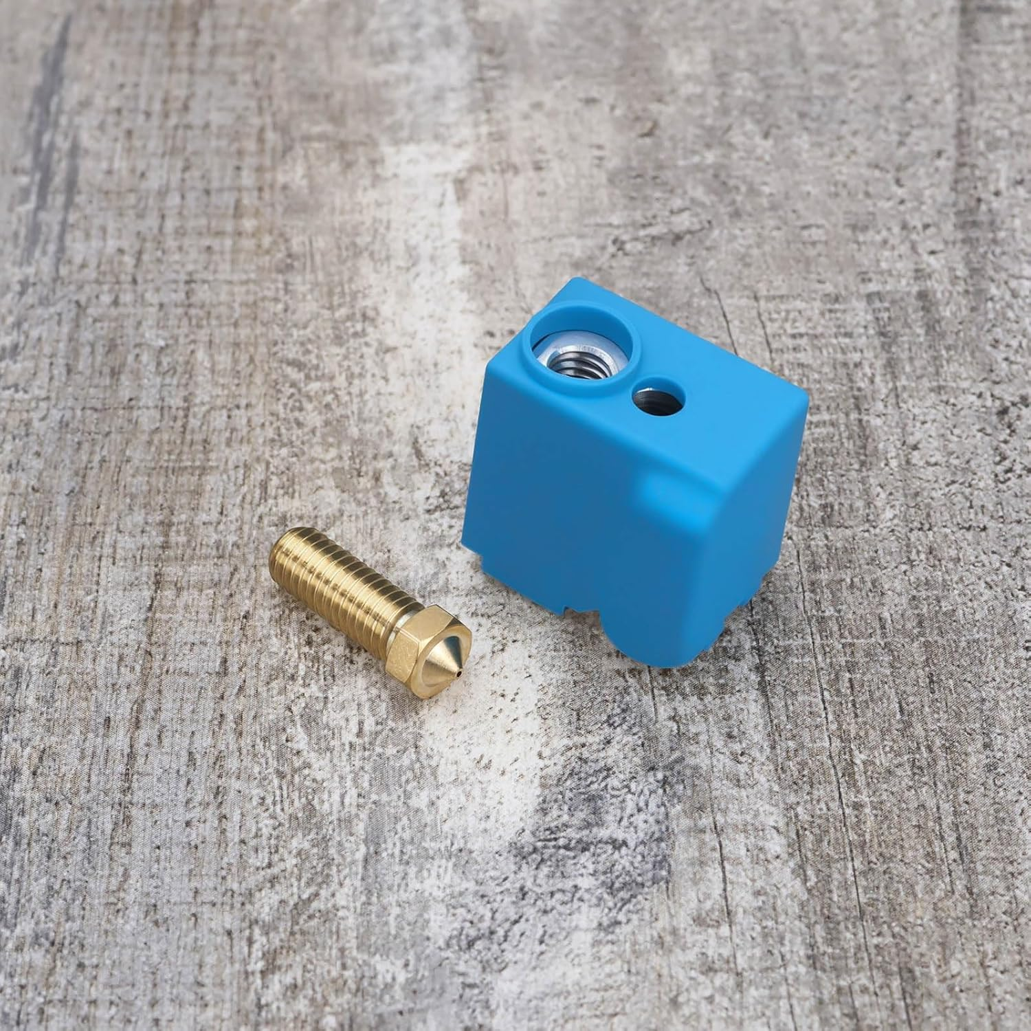 1 Set 3D Printer Extruder Kit Nozzle Heat Block 24V 64W Thermistor Replacement Kit Compatible with Artilry Sidewinder X1 X2 Compatible with Genius 3D Printer Hotend image number 6