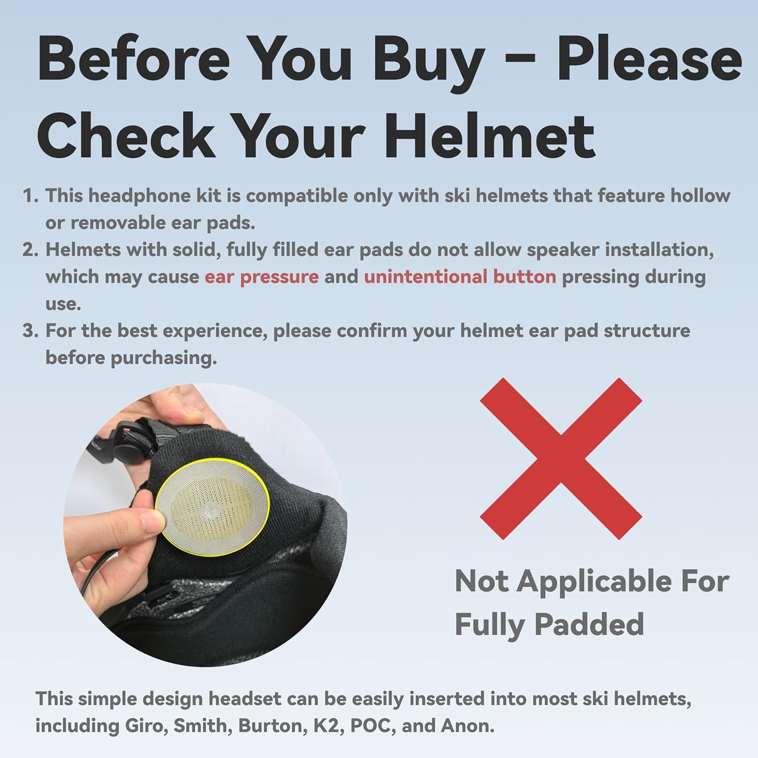 ASIEVIE Sports Ski Helmets Headphones, Wireless Bluetooth Helmet HD Speakers with Built-In Mic - Chips 5.3, Glove Friendly Controls, Compatible Any Audio Ready for Skiing & Snowboarding image number 2