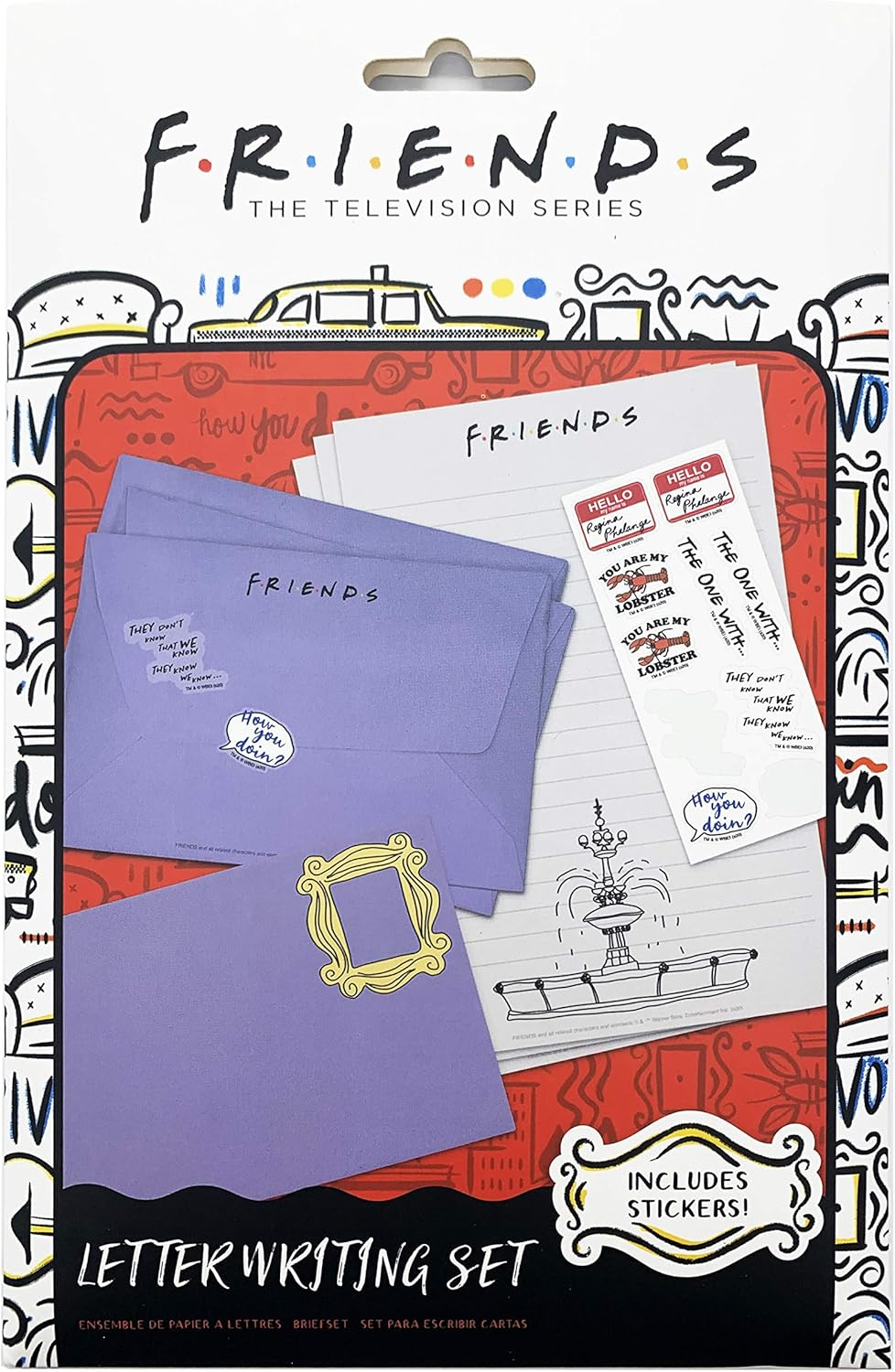 Friends Letter Writing Set, Officially Licensed Friends TV Show Merchandise image number 1