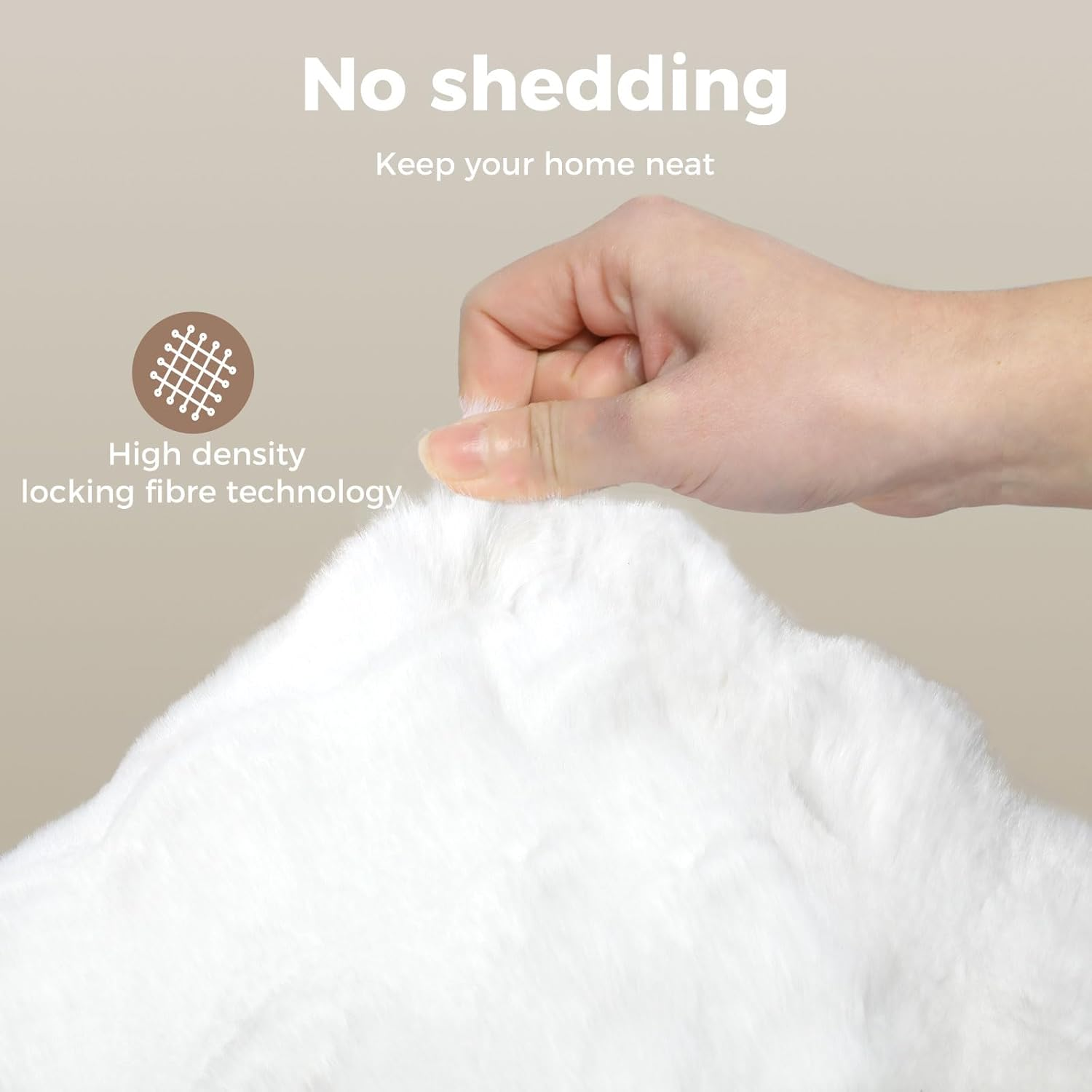 Marlow Floor Rug, Fluffy Fur Area Rug, Ultra Soft Carpet, Plush Shaggy Faux Rabbit Luxury Fur, for Bedroom, Living Room, Home Decor Comfortable Breathable Skin-Friendly, 22MM Pile, 160CMX120CM image number 1