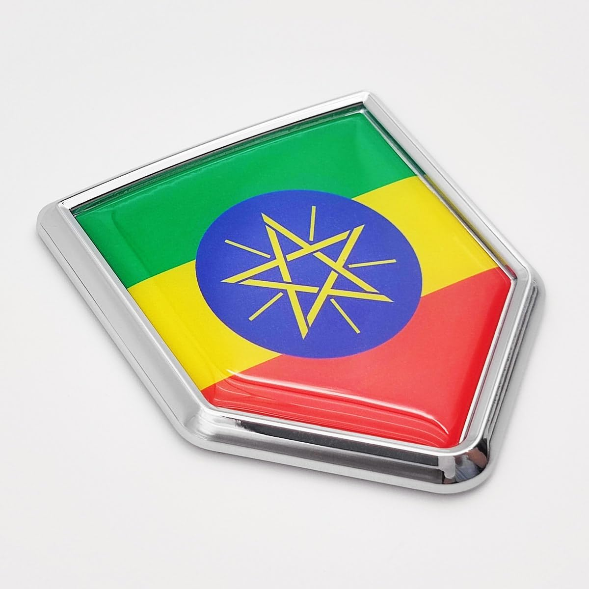 Overdecor Egypt Flag Decal Stickers Car Emblem Egyptian Car Accessories Decorations Chrome Shield Flag Sticker Decals for Cars Truck Vehicles, 2 Pack - Albania image number 5