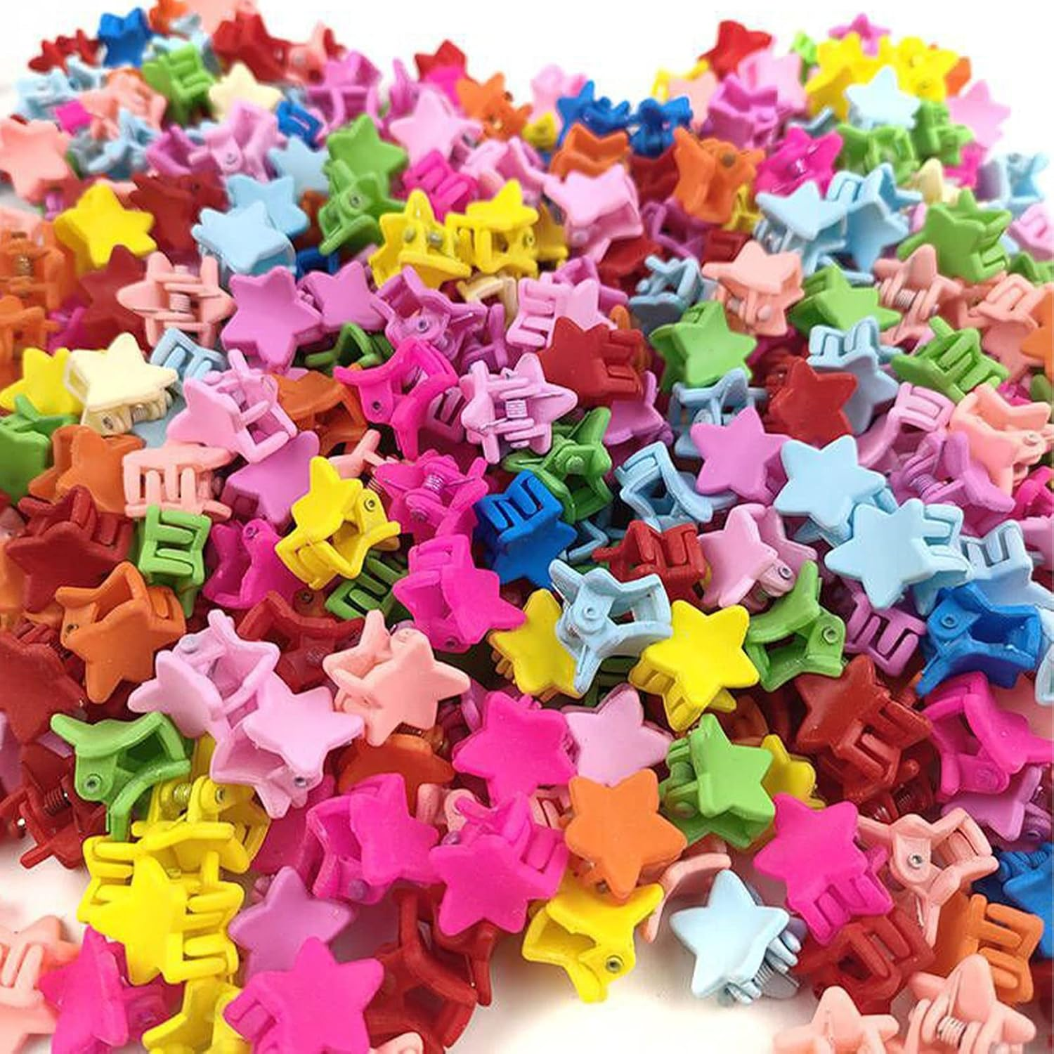 50 Piece Mini Hair Clip Set Star Shape (1 Cm) image number 4