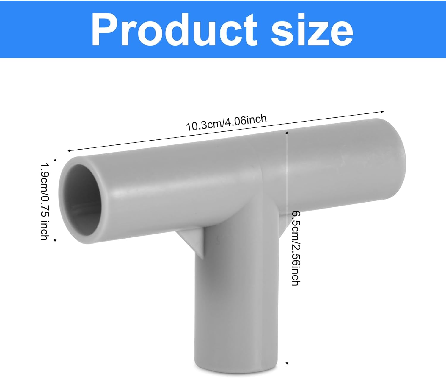 2Pcs Baby Playpen Parts T-Shaped Joints, 0.75 Inch Inner Diameter Baby Playpen Replacement Connectors Playpen Replacement Parts Baby Playpen Accessories for Baby Play Yard image number 6