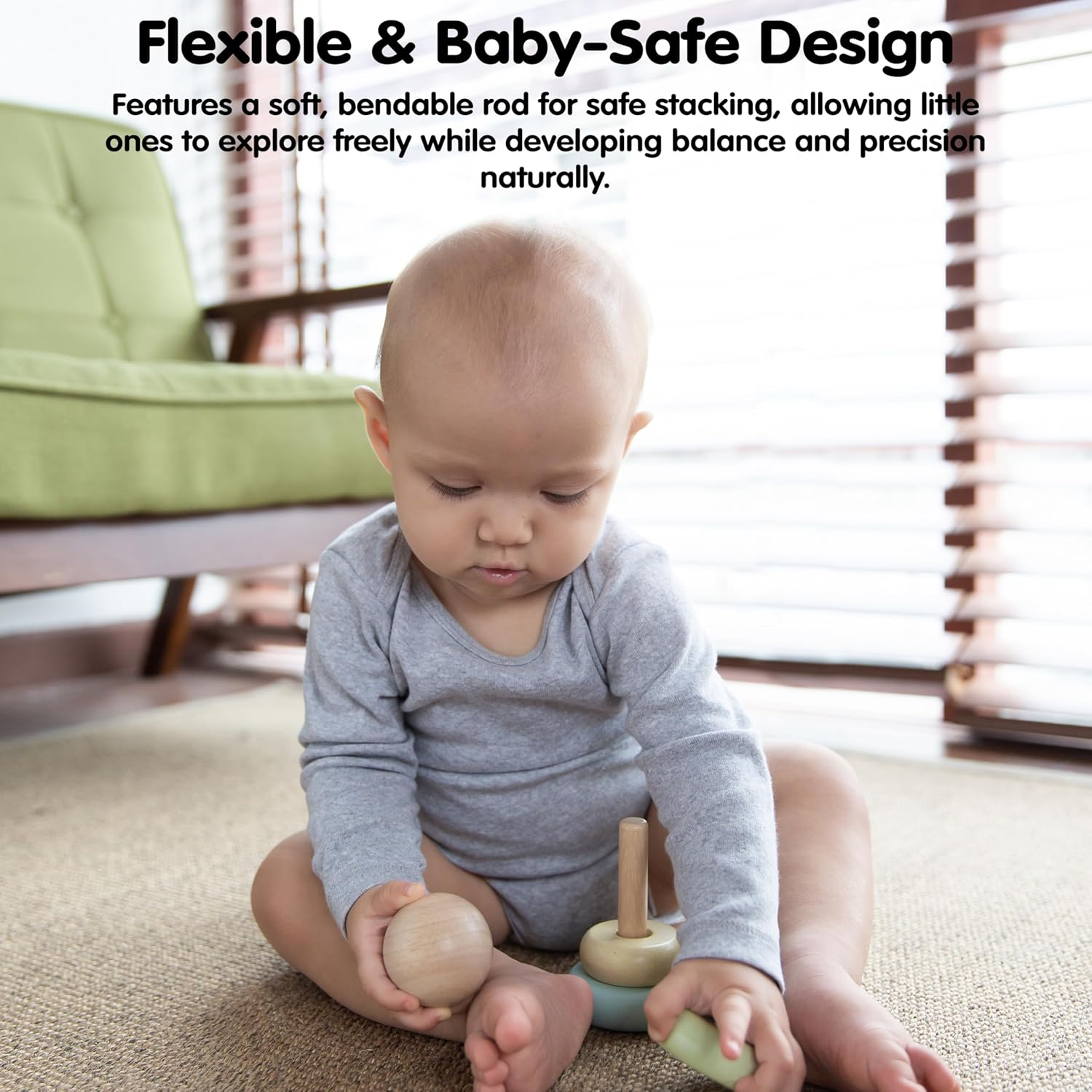 Plantoys - First Stacking Ring - Pastel image number 5