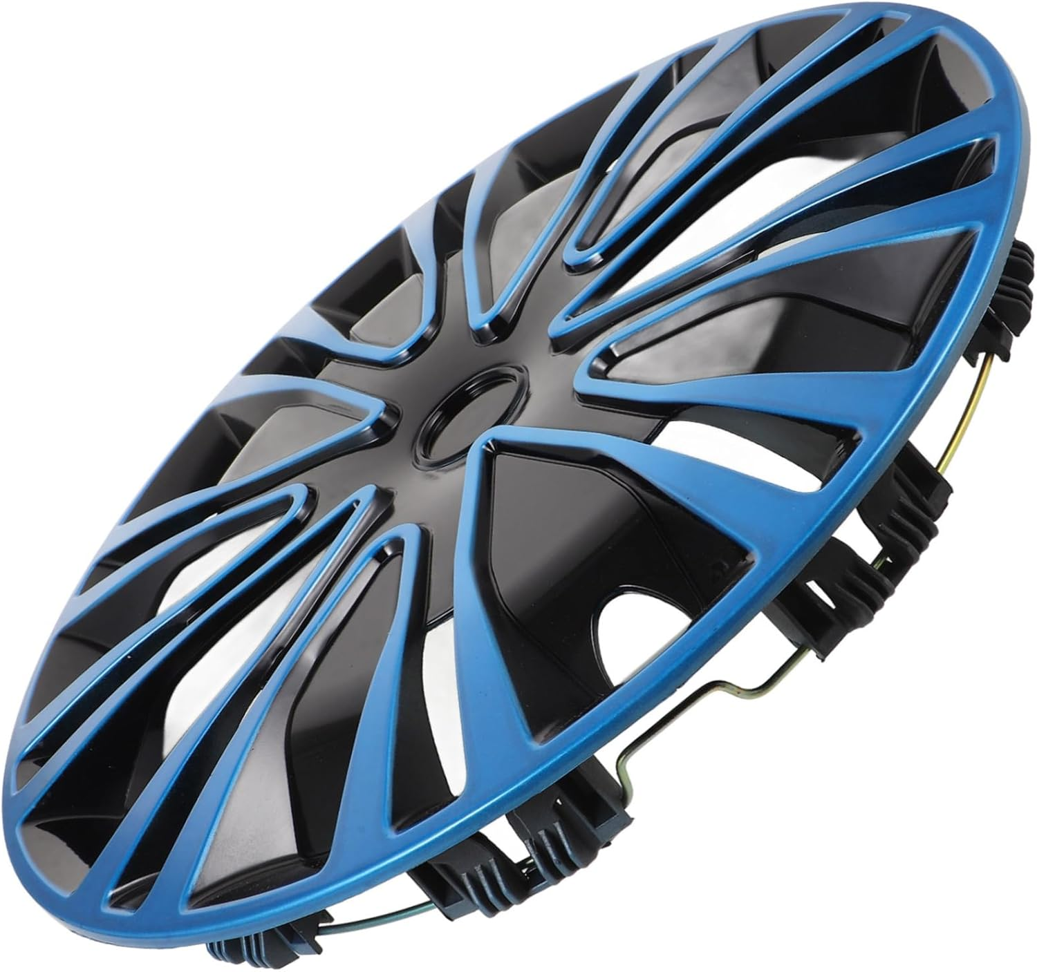 Parliky 15 Inch Blue-Black Automotive Hub Caps Decorative Wheel Hub Covers Universal Car Rim Covers for Vehicle Wheels image number 2