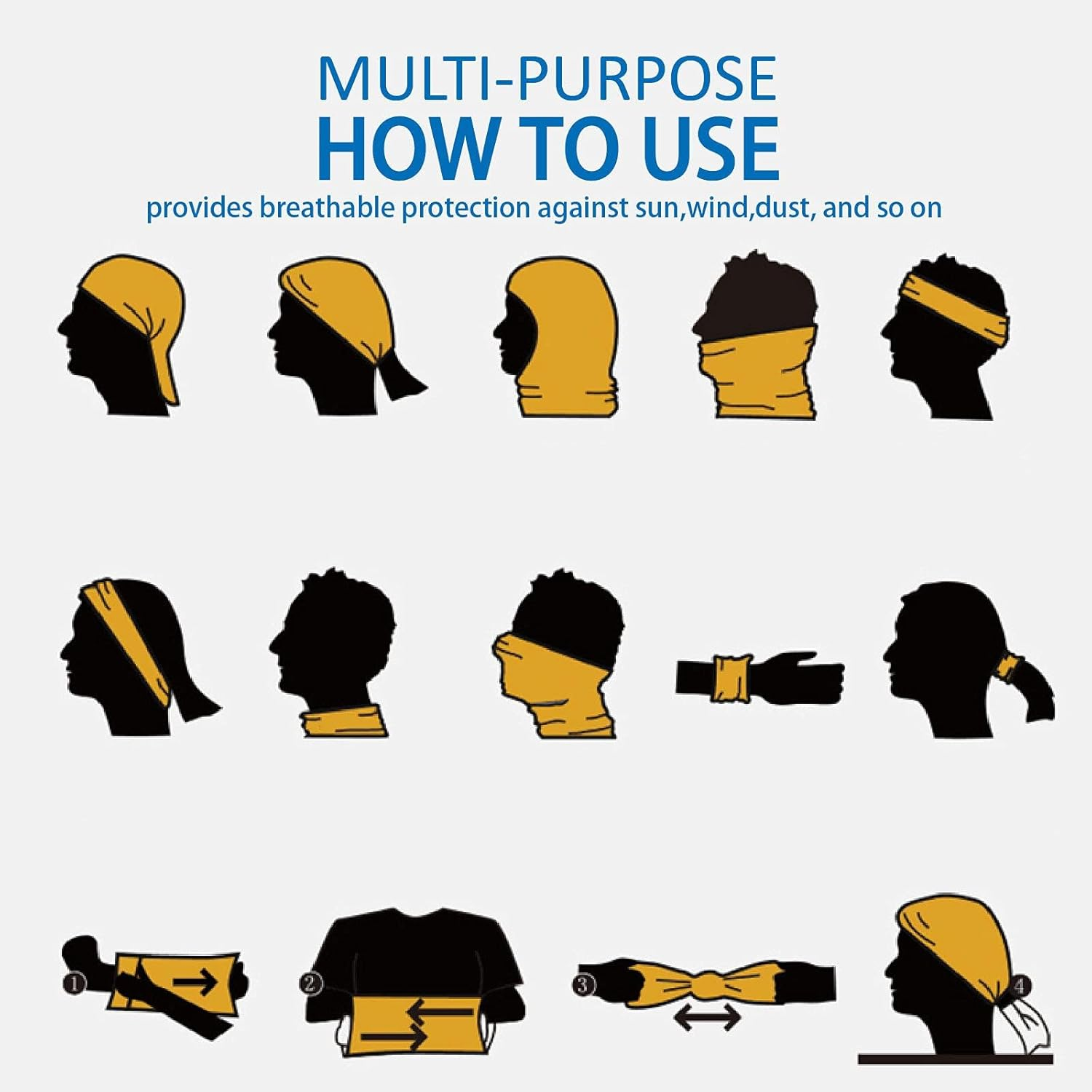 3-Pack Neck Gaiter，Neck Warmer ，Bandana. Versatile Comfort Meets Rugged Style. Shield from Wind Chill, Adventure-Ready in 3 Forms. image number 6