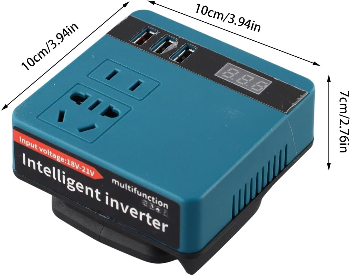Portable Power Station | Power Converter Transformer with Current Display | Charger Adapter Battery Powered Outlet for Outdoor Camping image number 3