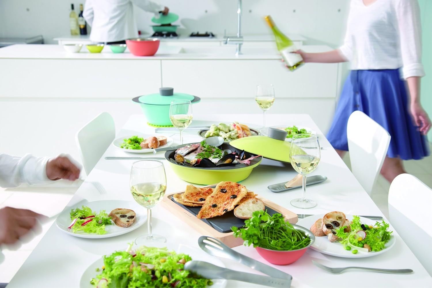 Yoshikawa Eatoco AS0029 Vegetable Chopsticks, Tongs, Pottery, Fry, Stainless Steel, Width 0.7 X Length 9.8 Inches (1.7 X 25 Cm)