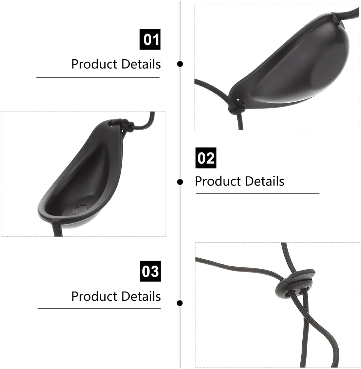 Healeved Photorejuvenation Eye Mask Safety Goggles Led Protection Hard Shell Eye Patch for Beauty Treatments