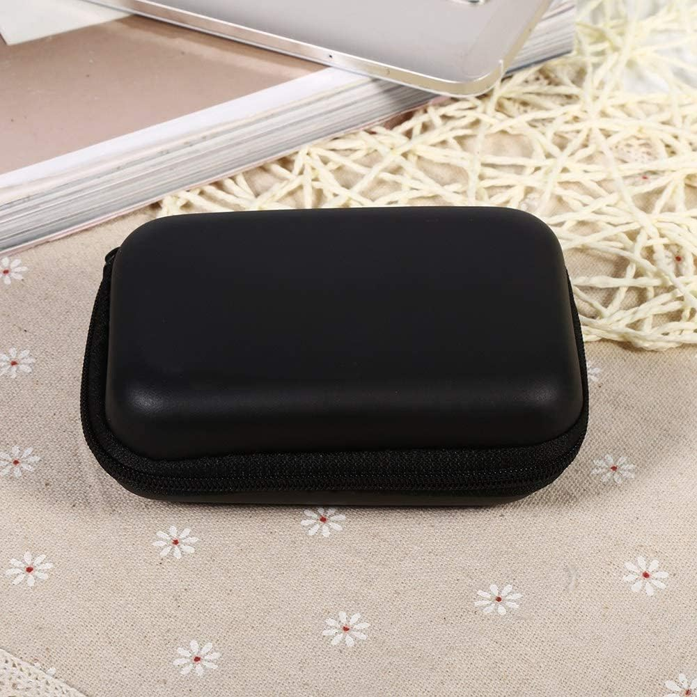 Portable Electronic Accessories Organizer: Mini Storage Bag with Eva Material and PU Leather Coating for USB Flash Drives, Data Cables, Earphones, and SD Cards image number 1