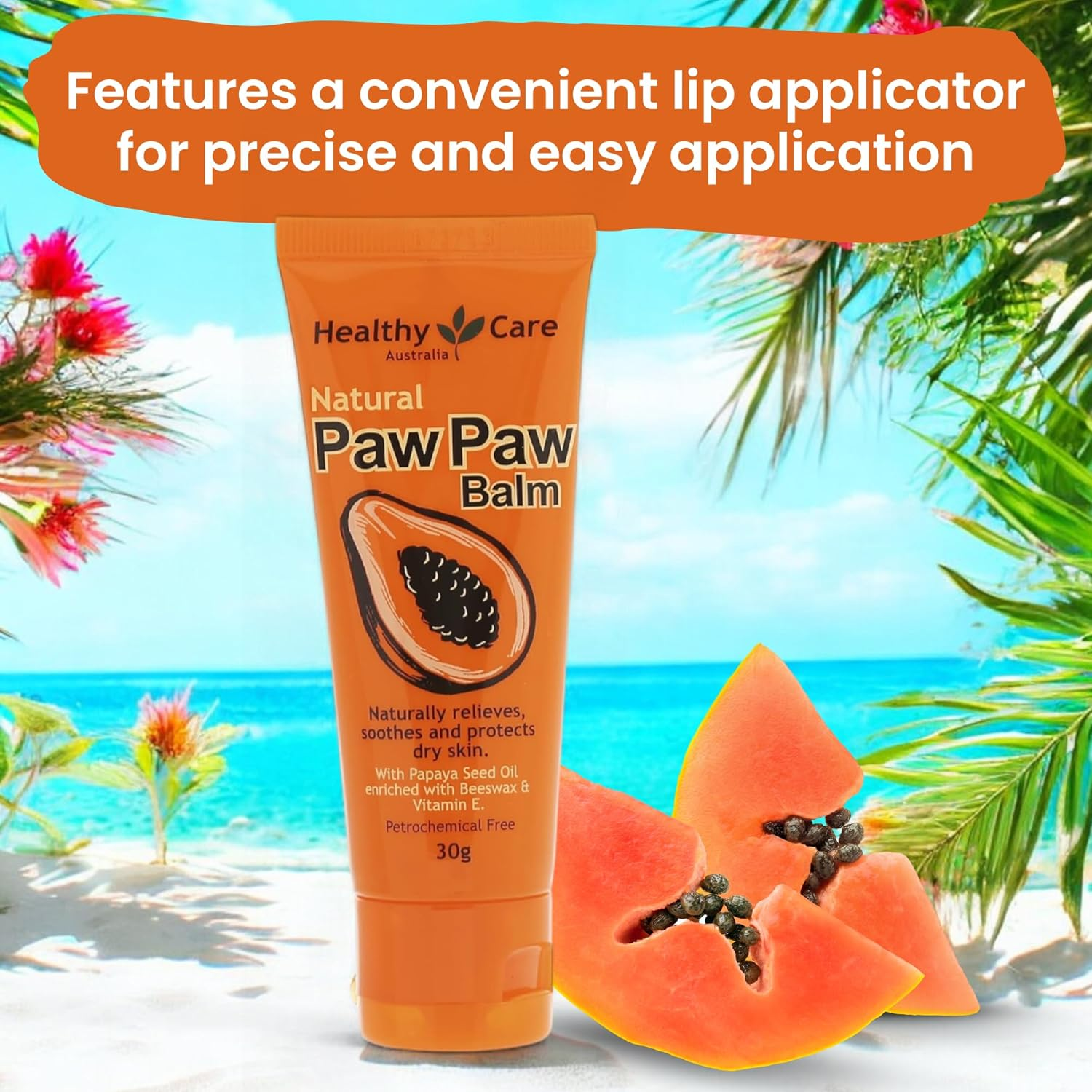 Healthy Care Paw Paw Balm, Orange, 30 G (Pack of 2) image number 4