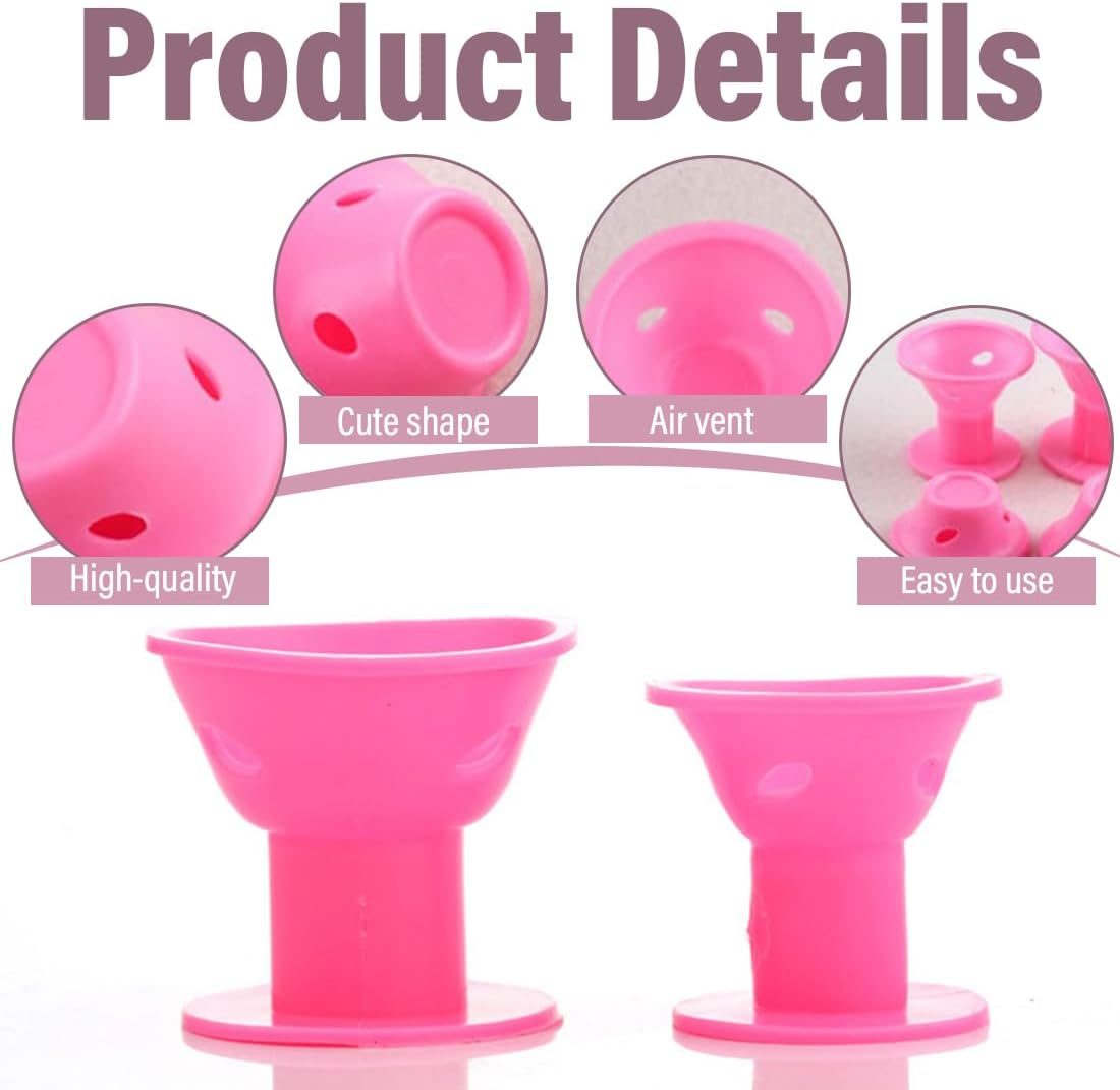 WUSJCOF Pack of 20 Plastic Curlers for Curling without Heat Overnight