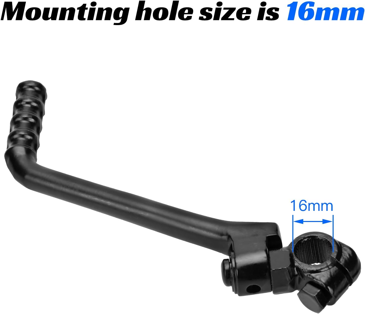 YOXUFA 16Mm Kickstart Lever for 125Cc 140Cc 150Cc 160Cc 200Cc 250Cc SSR KX KLX YX CB CG YCF SDG Apollo Coolster Taotao Kayo Pitster Pro Suzuki DRZ Piranha Thumpstar Lifan Atomik Pit Dirt Bike Parts image number 4