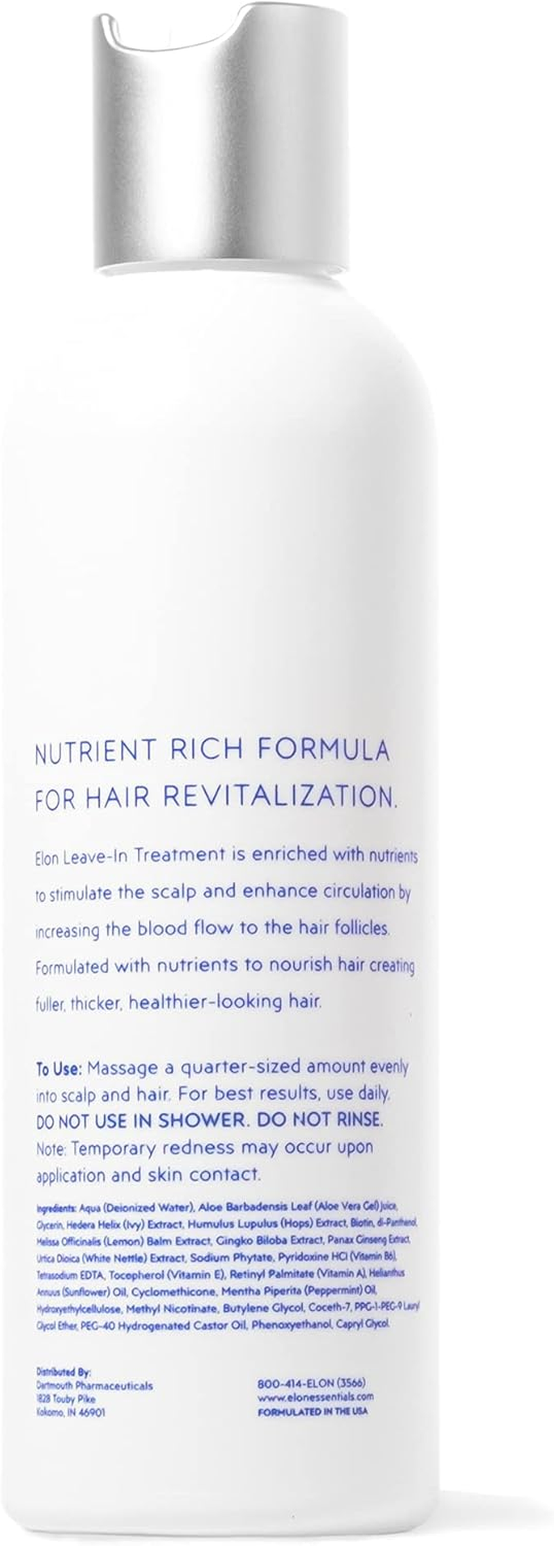 Elon Thinning Hair System Leave-In Treatment for Early Hair Loss | Effective Vasodilator for Hair Growth | Enhances Healthy Hair Growth (6 Oz.) image number 2