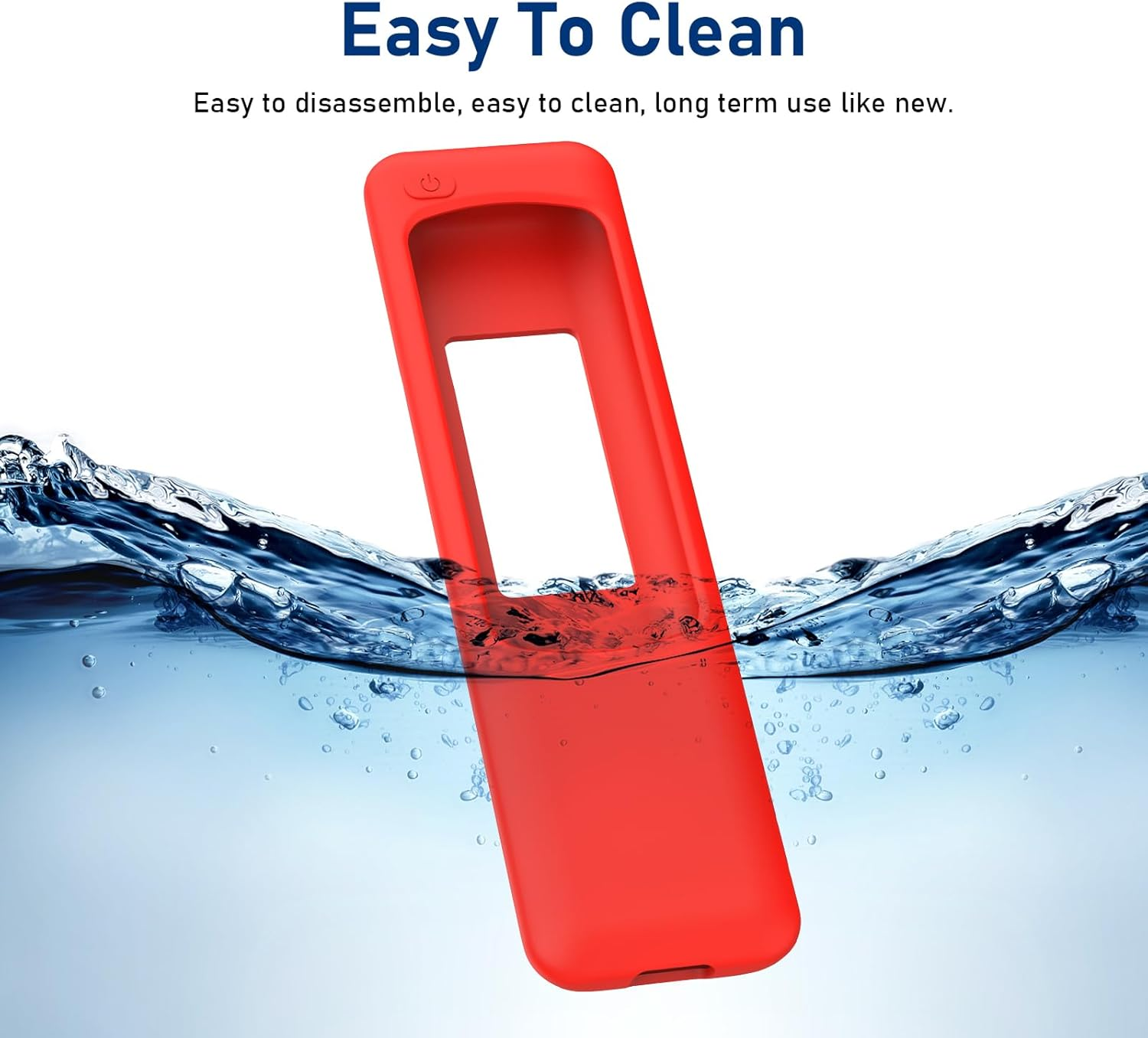 USTIYA Remote Case for Samsung TV 2023 BN59-01432A / 01432J / 01432B / 01432D / 01432 TM2360E / TM2360F / TM2361E / BN59-01455E / 01455A Solar Cell Control Protective Cover Silicone (Red) image number 5