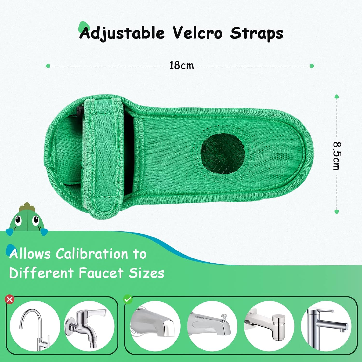 Bath Spout Cover for Bathtub, Baby Shower Protector Cover from Bumping Head during Bathing Time, Cute Soft Cartoon Fish Water Faucet Mouth Protecting Cover for Enjoyable Safe Baths Bathroom