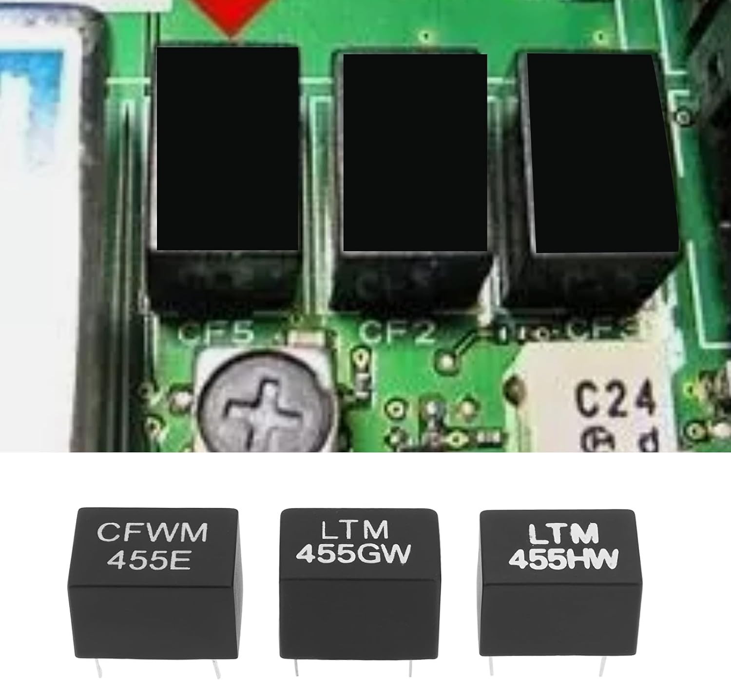 6Pcs Ceramic Filters CFWM455E LTM455G LTM455HW Compatible with Yaesu TOKO A55GV TOKO A55EV image number 6