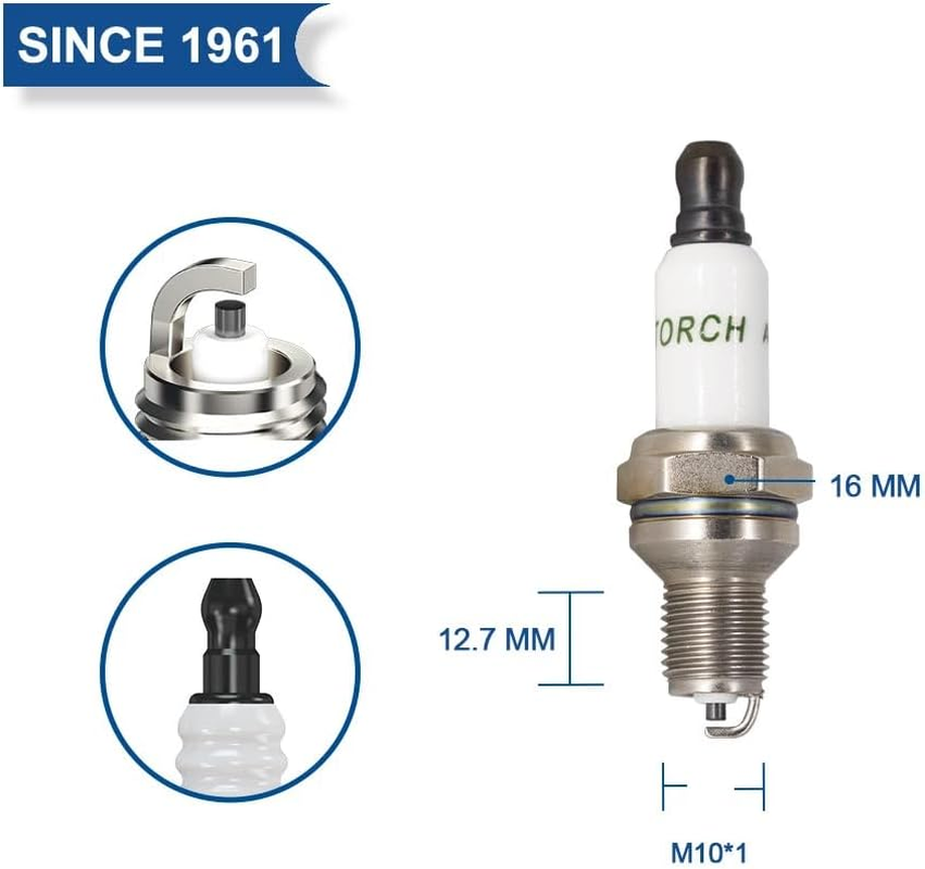 TORCH A7RTF Spark Plug Repalce for CHAM PION 979 Traditional Copper plus Small Motor RDZ4H Spark Plug, OEM image number 3