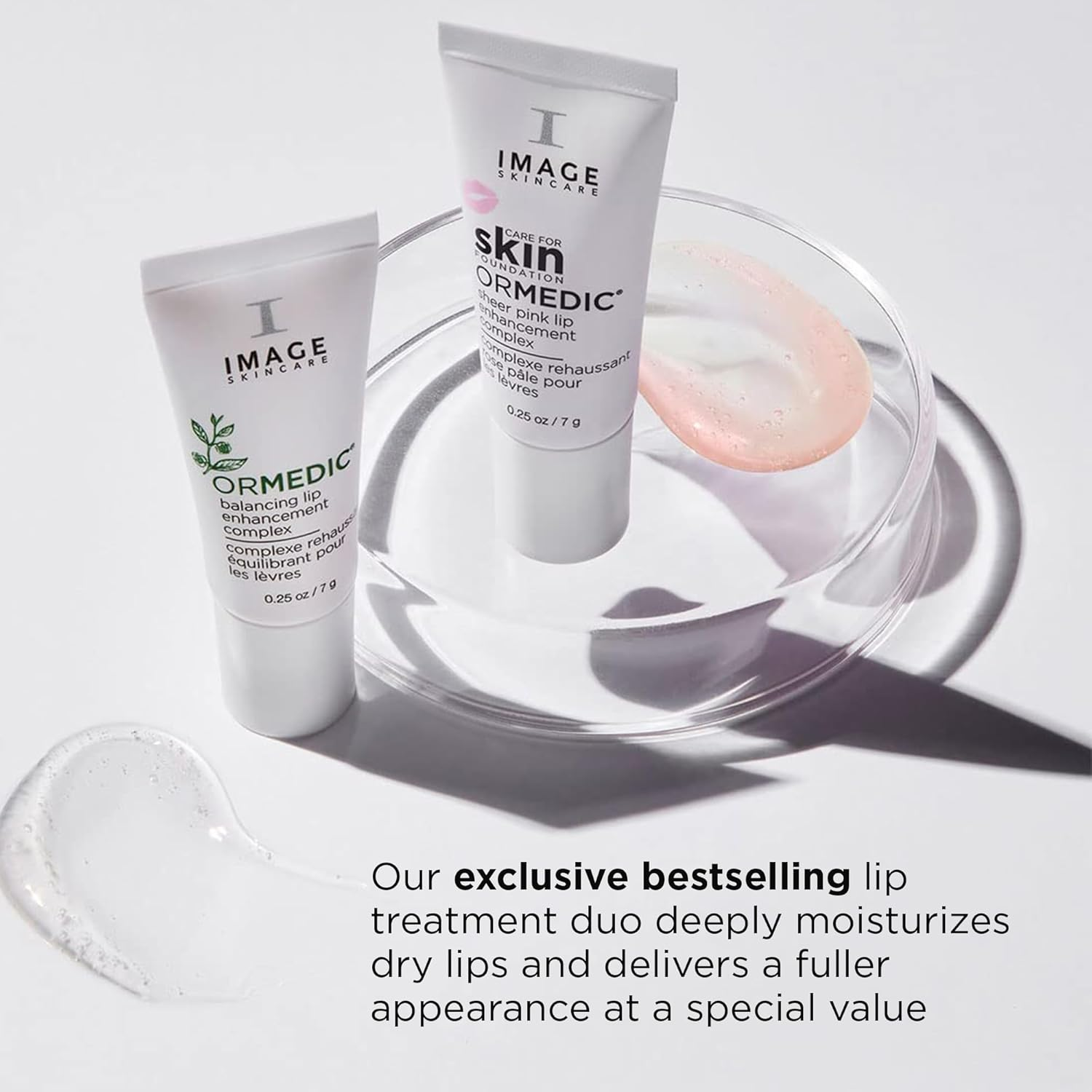 IMAGE Skincare, Ormedic Ph Balancing Lip Enhancement Complex, Set of 2, Deep Hydration Lip Plumper Peptides for Fuller Lips image number 1