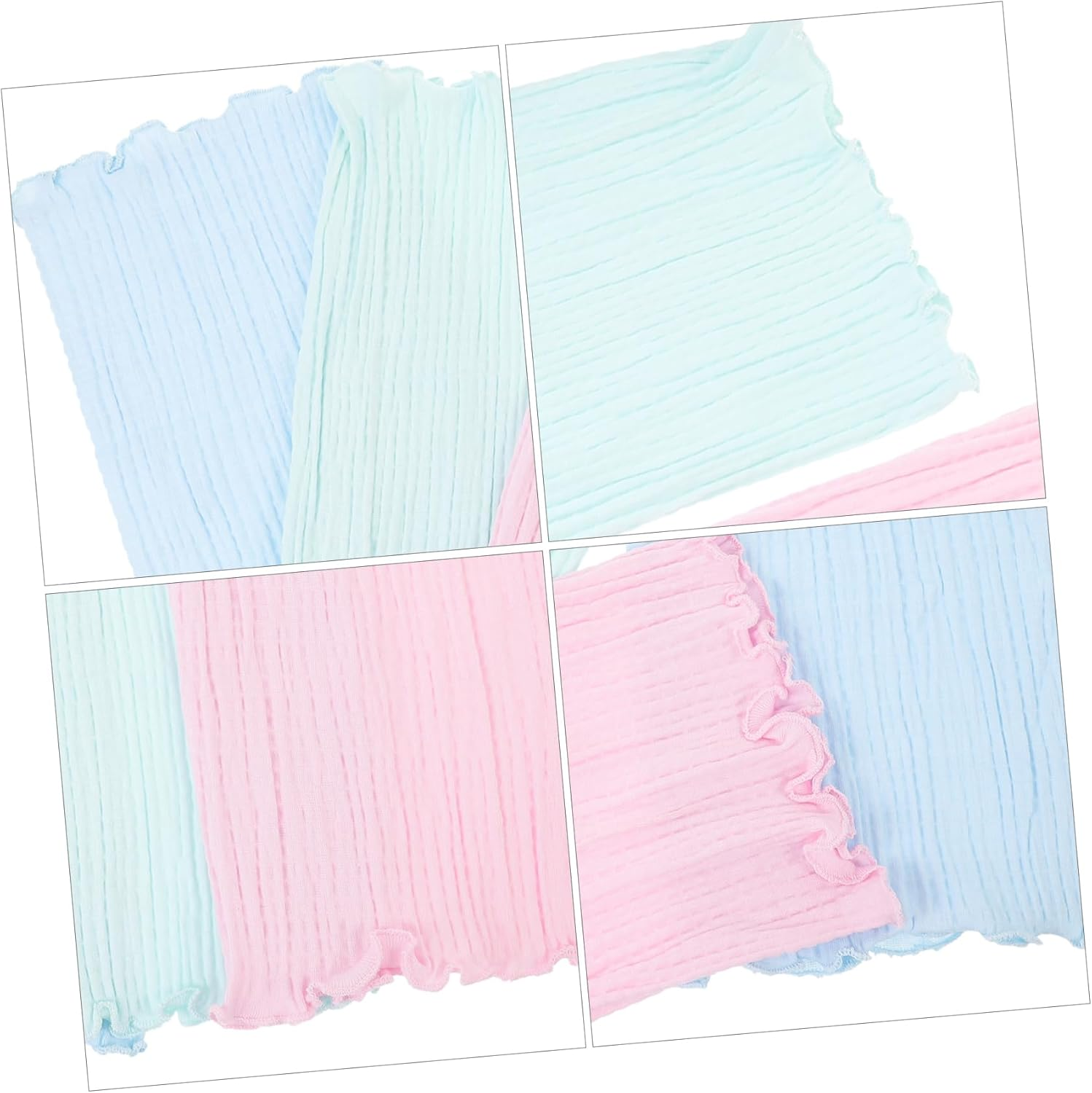 3Pcs Cotton Baby Bellyband Newborn Infant Toddler Elastic Navel Protector Warm Soft Belly Band for Babies Assorted Colors image number 5