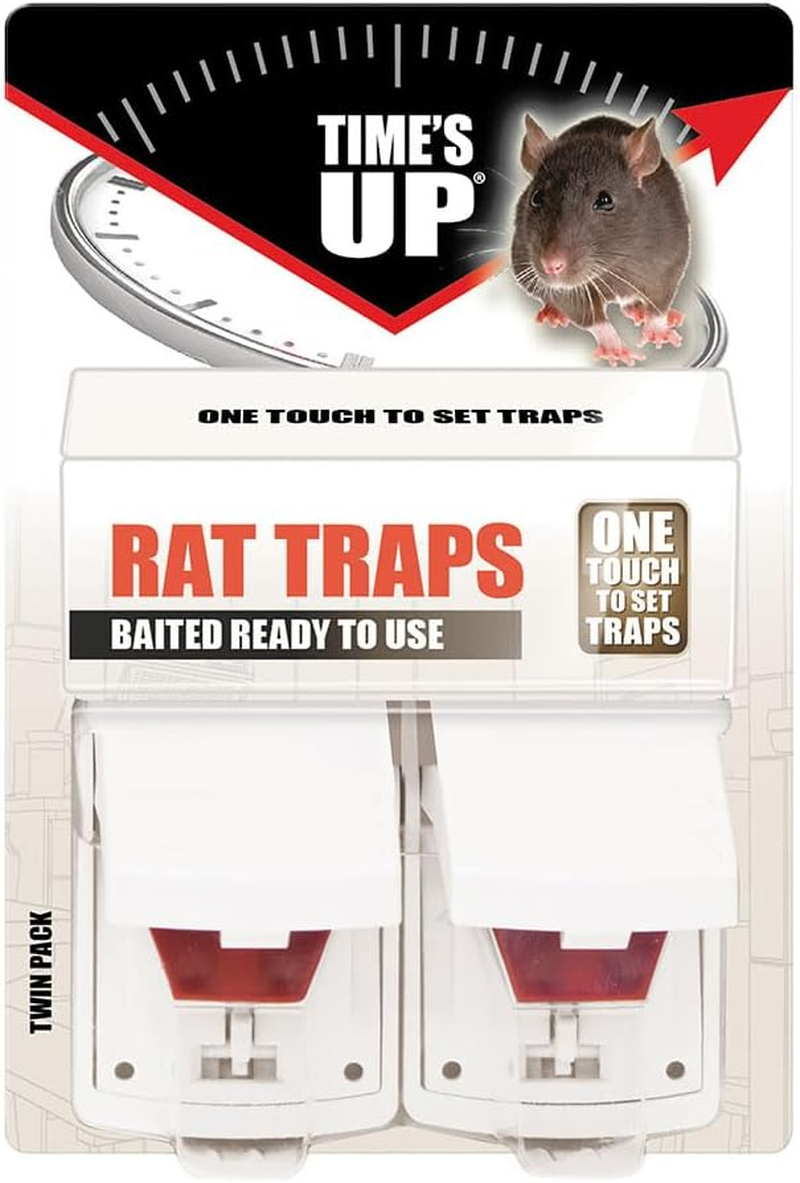Times up Heavy Duty Baited Rat Trap (Pack of 2)