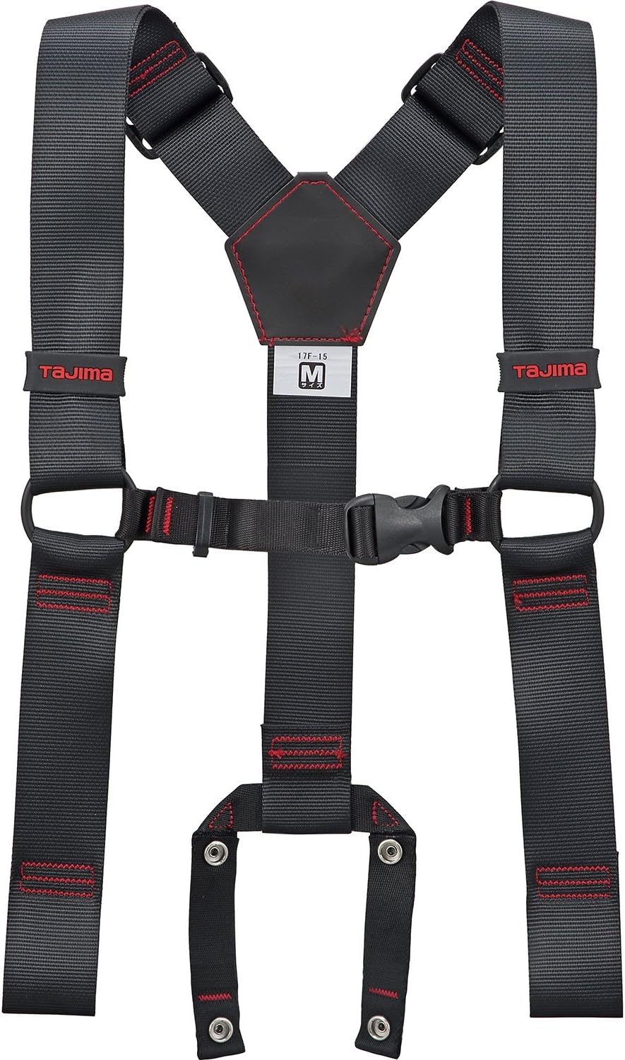 Tajima Safety Belt Suspenders M Black YPM-BK [Safety Work in the Fall Prevention Electrical Work High Altitude] image number 1