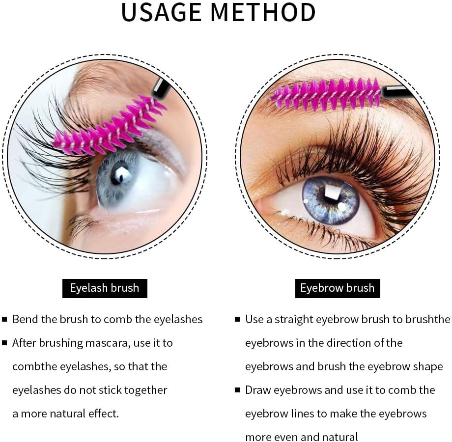 Mascara Wands Eyelash Brushes, 500 Pcs Multicolor Disposable Mascara Wands Eyelash Brush, Disposable Eyelash Mascara Brushes Wands, Eyebrow Brush Applicator Makeup Brush Tool image number 1