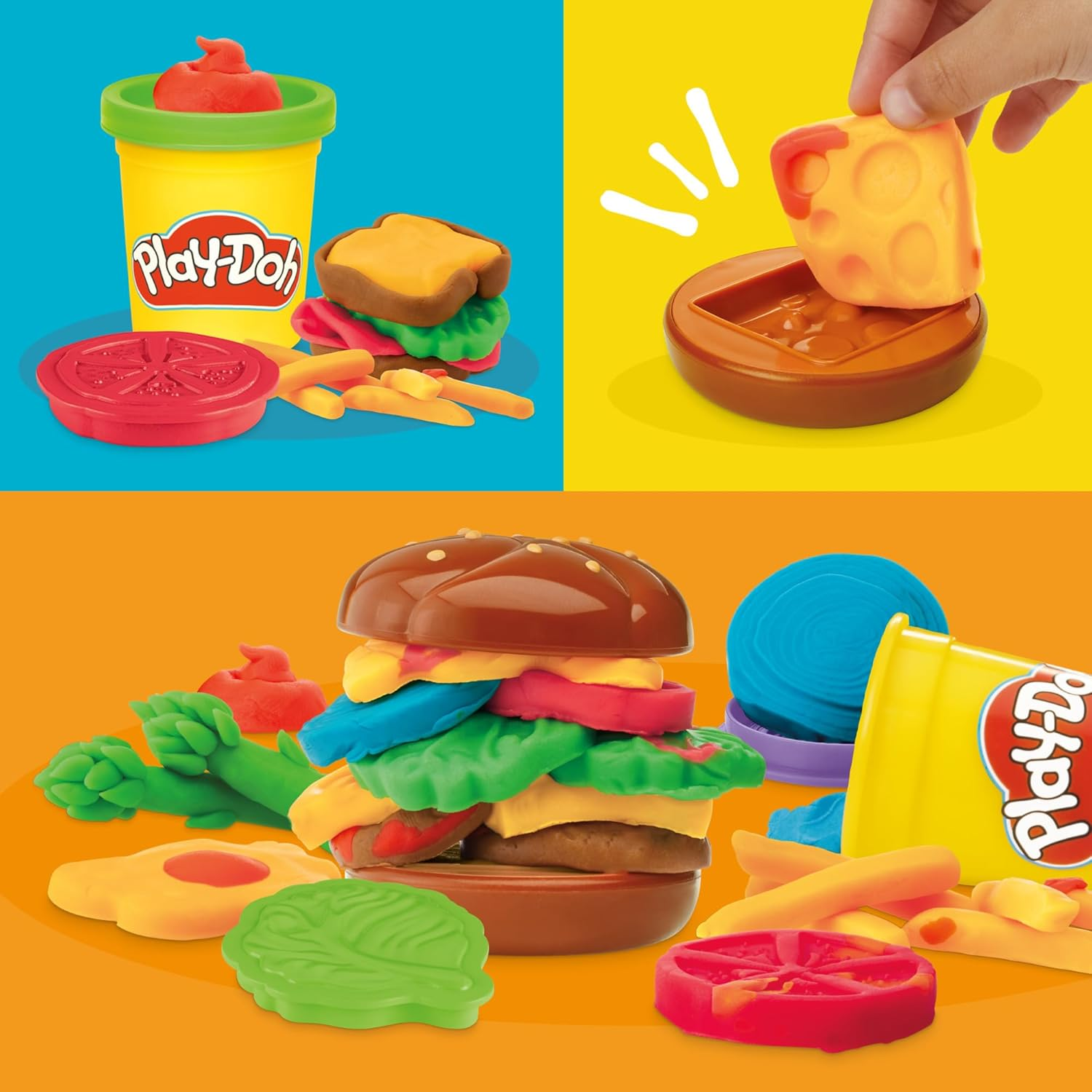 Play-Doh Grill Fun Playset, Play Kitchen Toys, Arts & Crafts for Kids 3+ image number 2