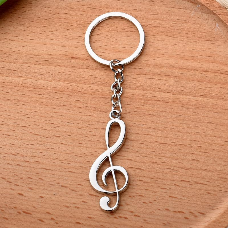 Music Lover Musicial Birthday Gifts for Musicians Music Note Keychain for Women Men Singer Music Theme Party Favors