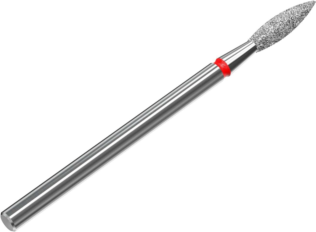 STALEKS PRO - Diamond Bit - Flame (Red Ring) I Attachment for Nail Cutters I Bits for Apparative Manicures and Pedicures I Grinding Attachment for Electric Grinders I Nail Drill Bit (FA10R023/10) image number 2