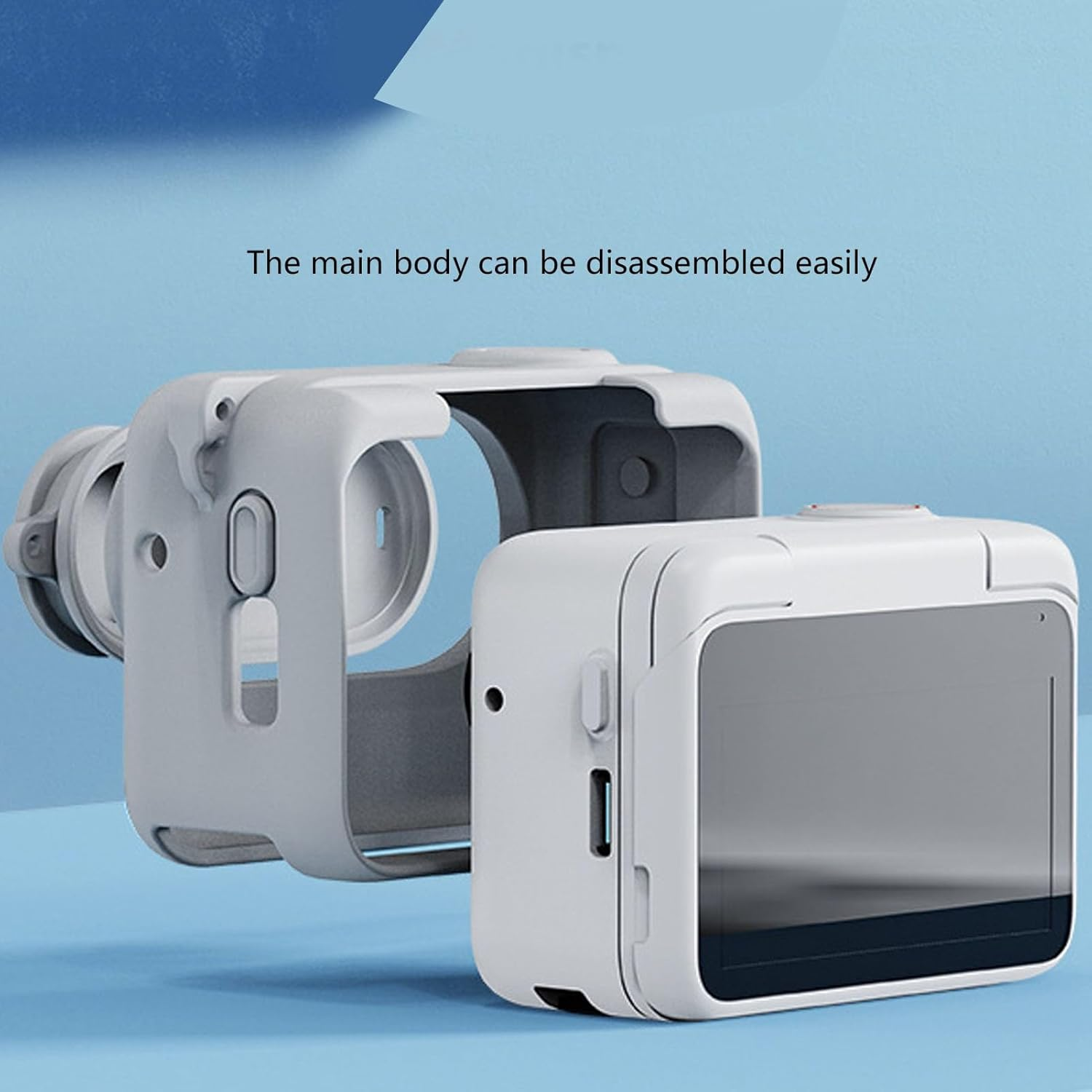 Rubber Sleeve Case, Silicone Protective Case for Insta360 Go 3, Full Coverage Rubber Sleeve & Lens Cover Cap, Rubber Sleeve Protection Accessories for Insta360 Go 3 Action Camera image number 1