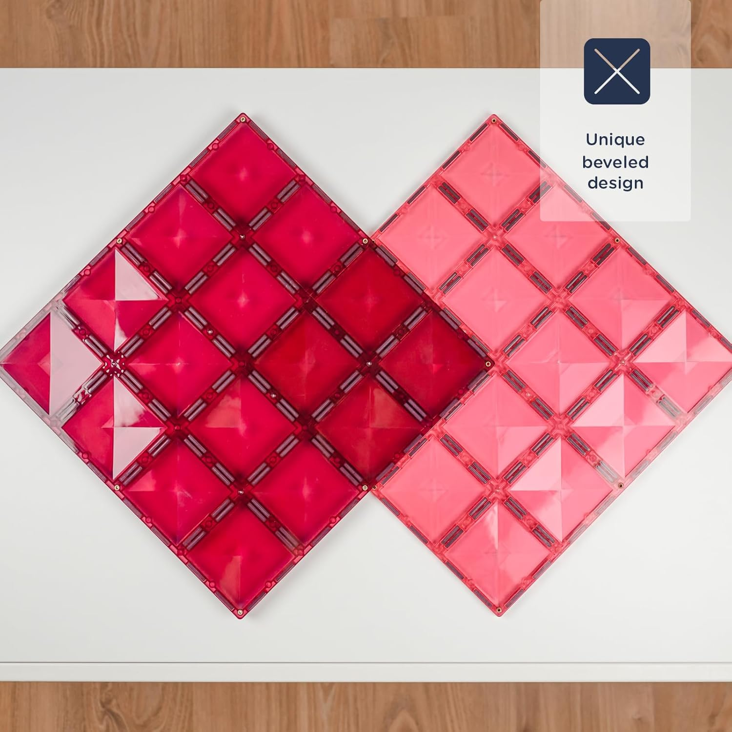 CONNETIX Pastel Base Plate Pack, Pink & Berry, 2 Pieces image number 5