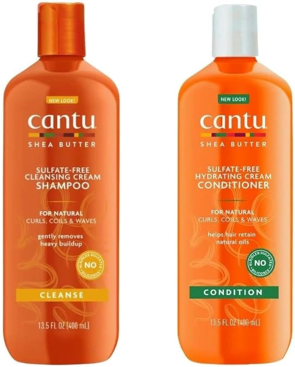 Cantu Shea Butter for Natural Hair Shampoo and Conditioner Sulphate FREE image number 2