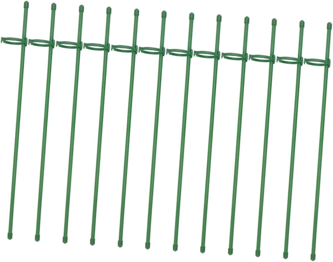 12Sets Garden Plant Support Stakes Single Stem Plant Support Stake Sturdy Stem Holder for Tomatoes Cucumbers Peppers image number 4