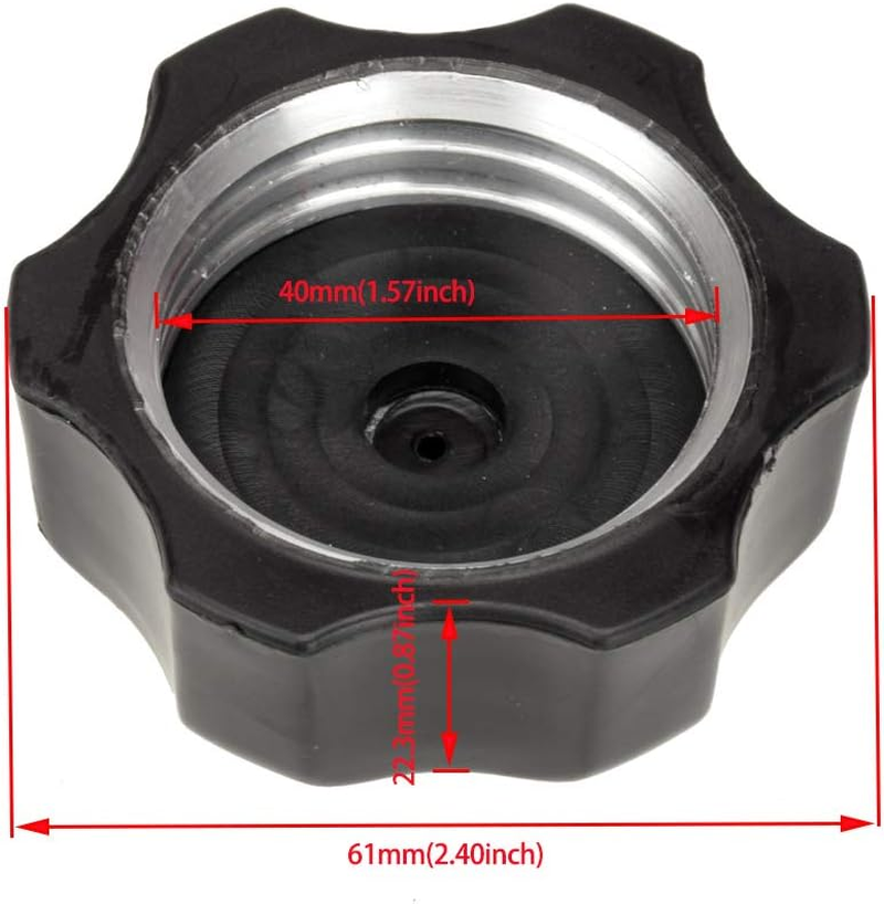 HIAORS Gas Fuel Tank Cap Cover with Breather Vent Hose for Metal Tank 50Cc 70Cc 90Cc 110Cc 125Cc ATV Quad 4 Wheeler Coolster Taotao Buyang Coolsport Sunl Eagle JCL Peace Quad